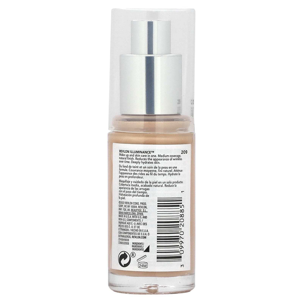 Revlon, Illuminance, тональная основа для ухода за кожей, 209 бежевый, 30 мл (1 жидк. унц.)