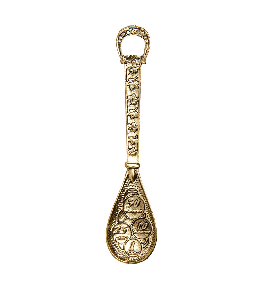 AM-3329 Фигурка кошельковая «Ложка загребушка» (латунь)