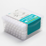 5469803 Ватные палочки с ограничителем, коробка 40 шт., пластик, цвет белый