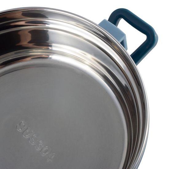 Ланч бокс тройной 2400 мл. Kamille KM-2137 пластик, нержавеющая сталь