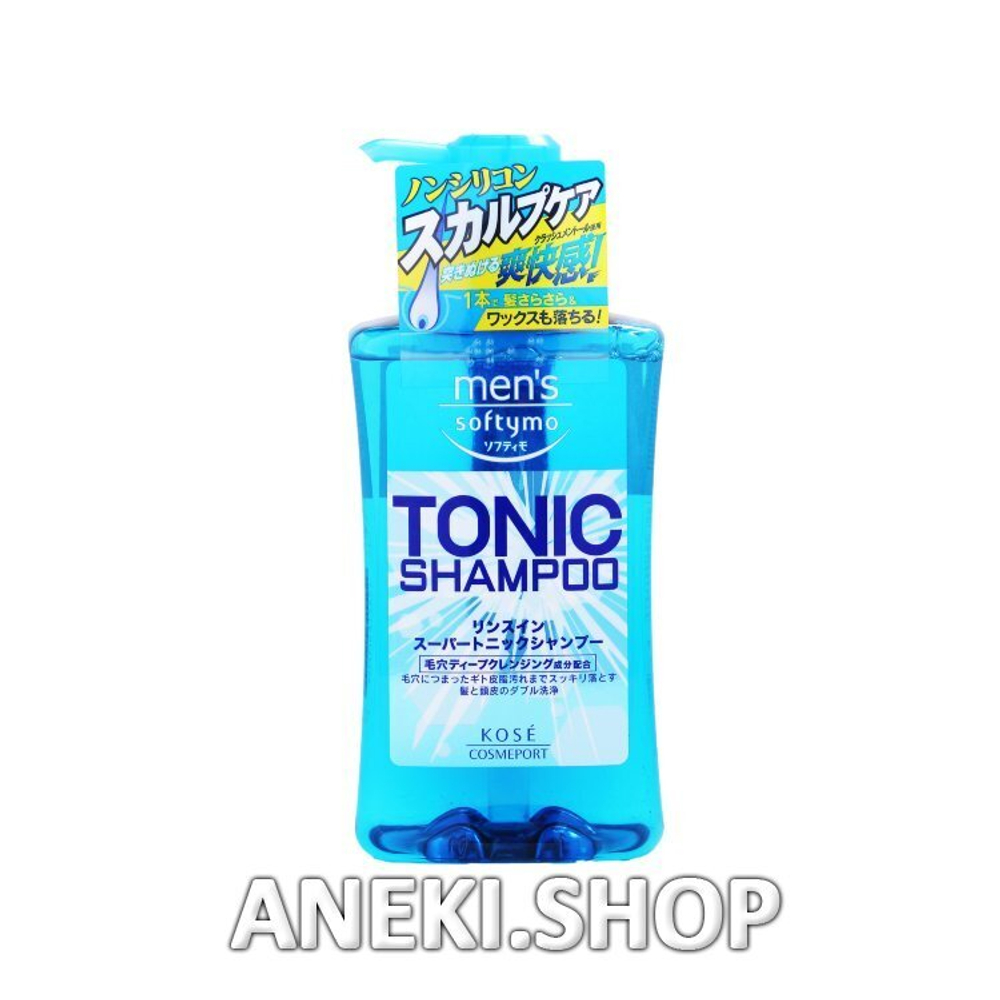 Шампунь мужской тонизирующий с цитрусовым ароматом 550 мл Kose Mens Softymo Tonic