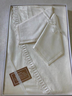 Скатерть круглая 220 и 8 салфеток Gamba 9884СК Panna шампань