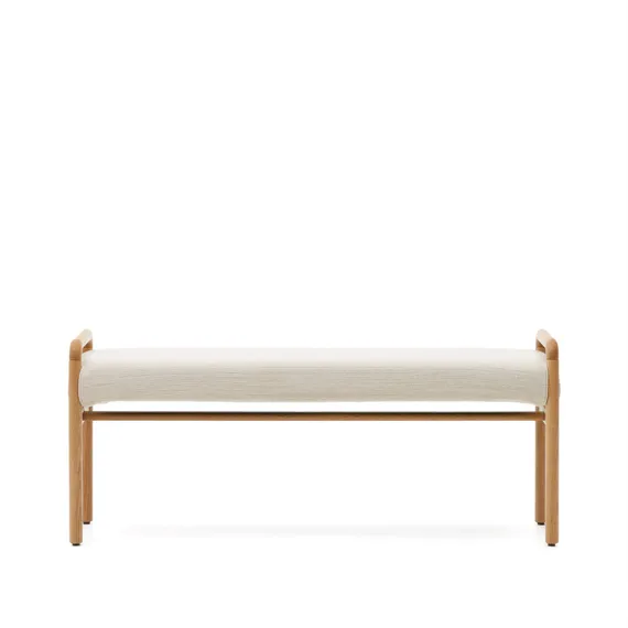 Скамейка Macaret со съемным чехлом из массива дуба с натуральной отделкой 120 см