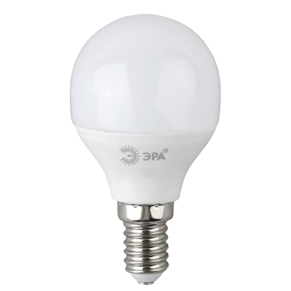Лампа светодиодная ЭРА RED LINE LED P45-6W-865-E14 R 6Вт шар холодный дневной свет E14 | Лампы cветодиодные Шар (G/P)