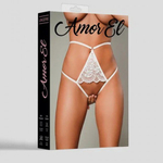 Откровенные трусики с доступом White (L)