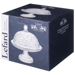 БЛЮДО СЕРВИРОВОЧНОЕ НА НОЖКЕ С КРЫШКОЙ "BLOSSOM" 19,5*21,5 СМ