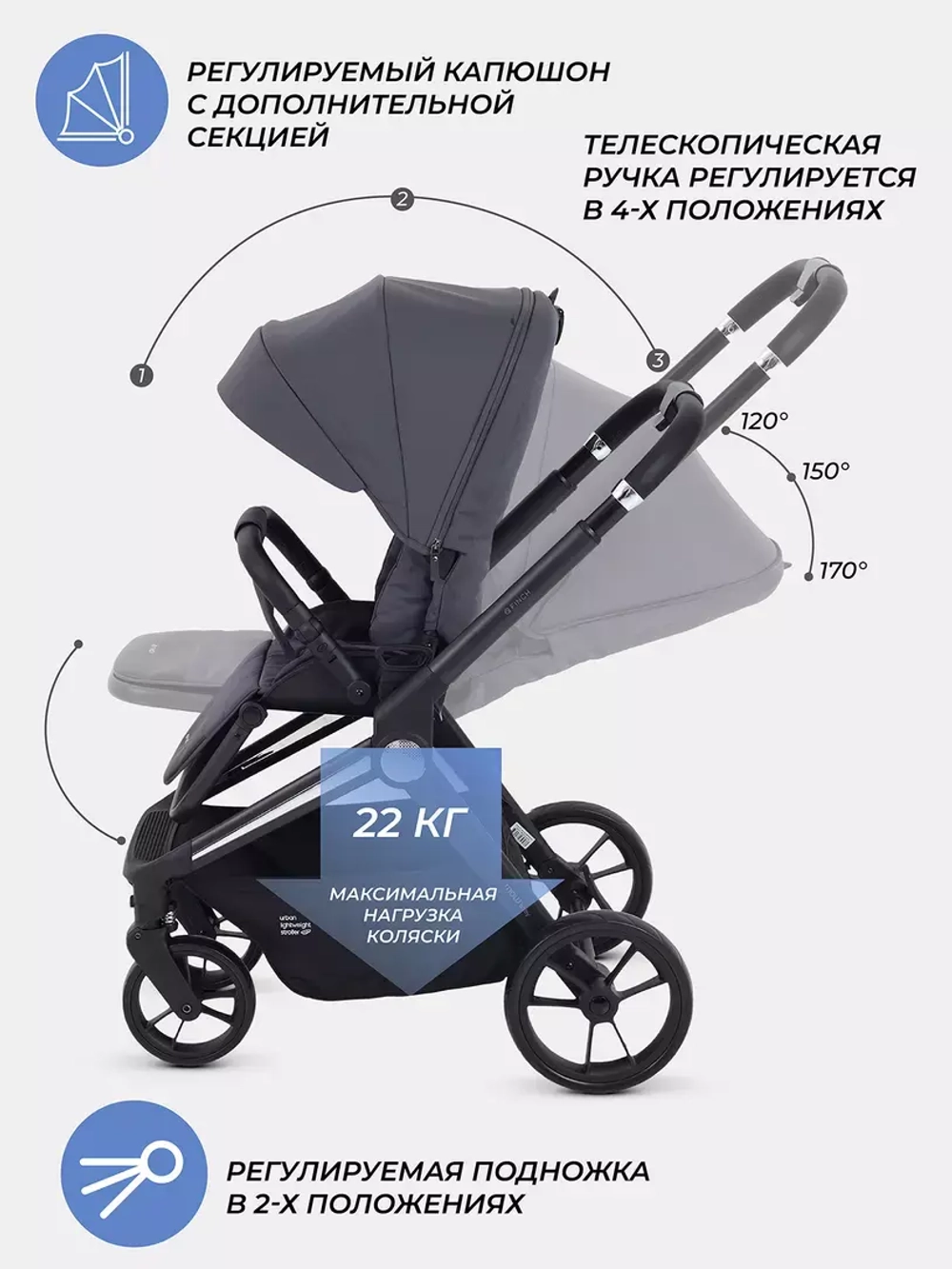 Коляска детская MOWBaby "FINCH" MB105