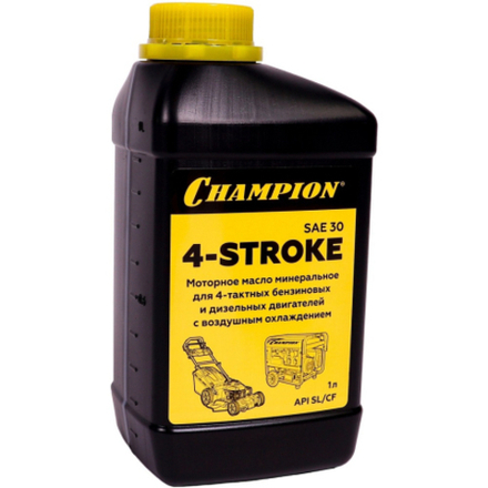 Масло CHAMPION 4-тактное SAE 30 минеральное 1 л