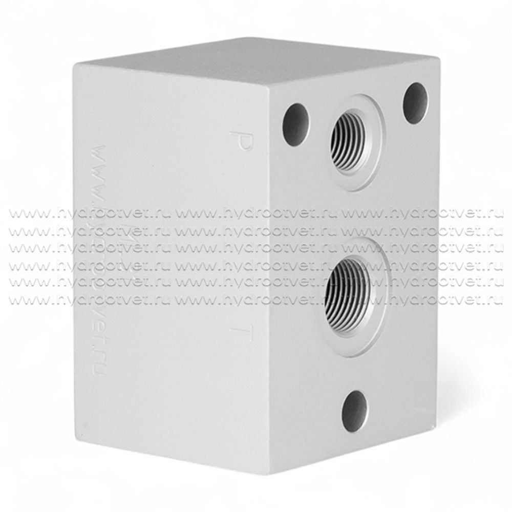 ML31 - Одноместная плита для батарейного монтажа клапанов Ду6 (DN6 - CETOP03)