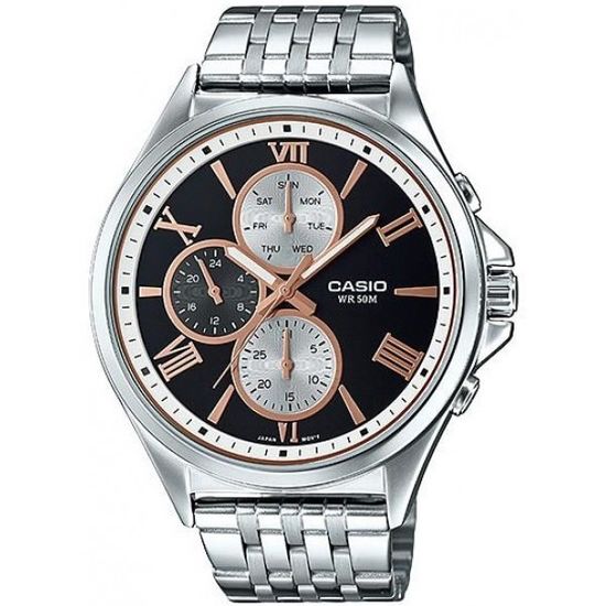 Мужские японские наручные часы CASIO MTP-E316D-1AVDF
