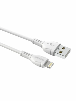 Кабель iPhone Lightning BOROFONE BX51 1м, 2.4A.  белый