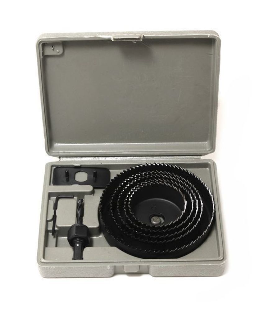 Набор кольцевых пил (коронок) БИБЕР 64-127мм в кейсе (набор 8шт)