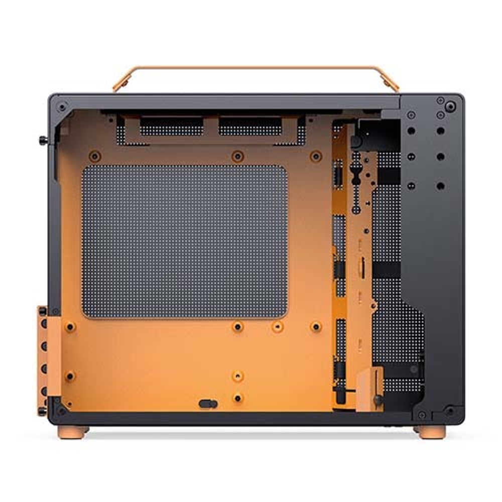 Корпус JONSBO Jonsplus Z20, mini-ITX, micro-ATX, черно-оранжевый (без БП)