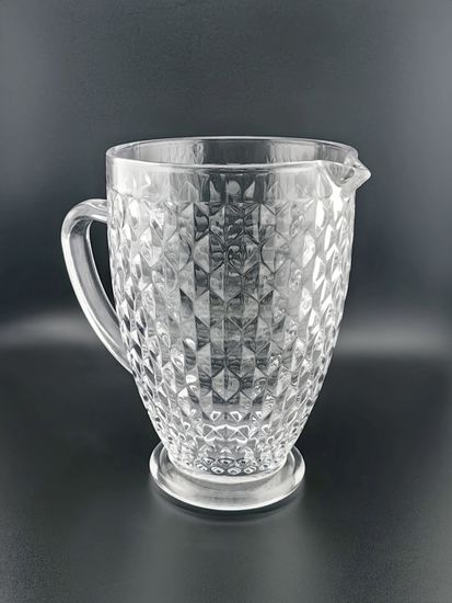 Кувшин стеклянный 1,1 л. на ножке, серия Грани