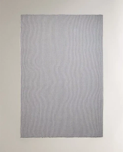 ZARA HOME ПЛЕД В ПОЛОСКУ, СИНИЙ