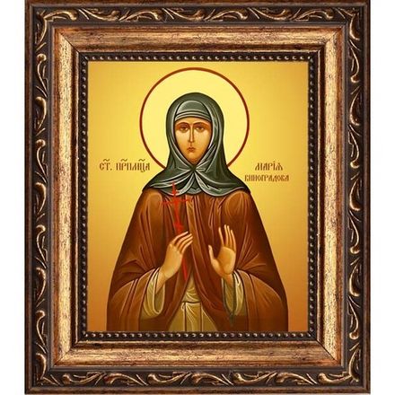 Мария Виноградова преподобномученица. Икона на холсте.