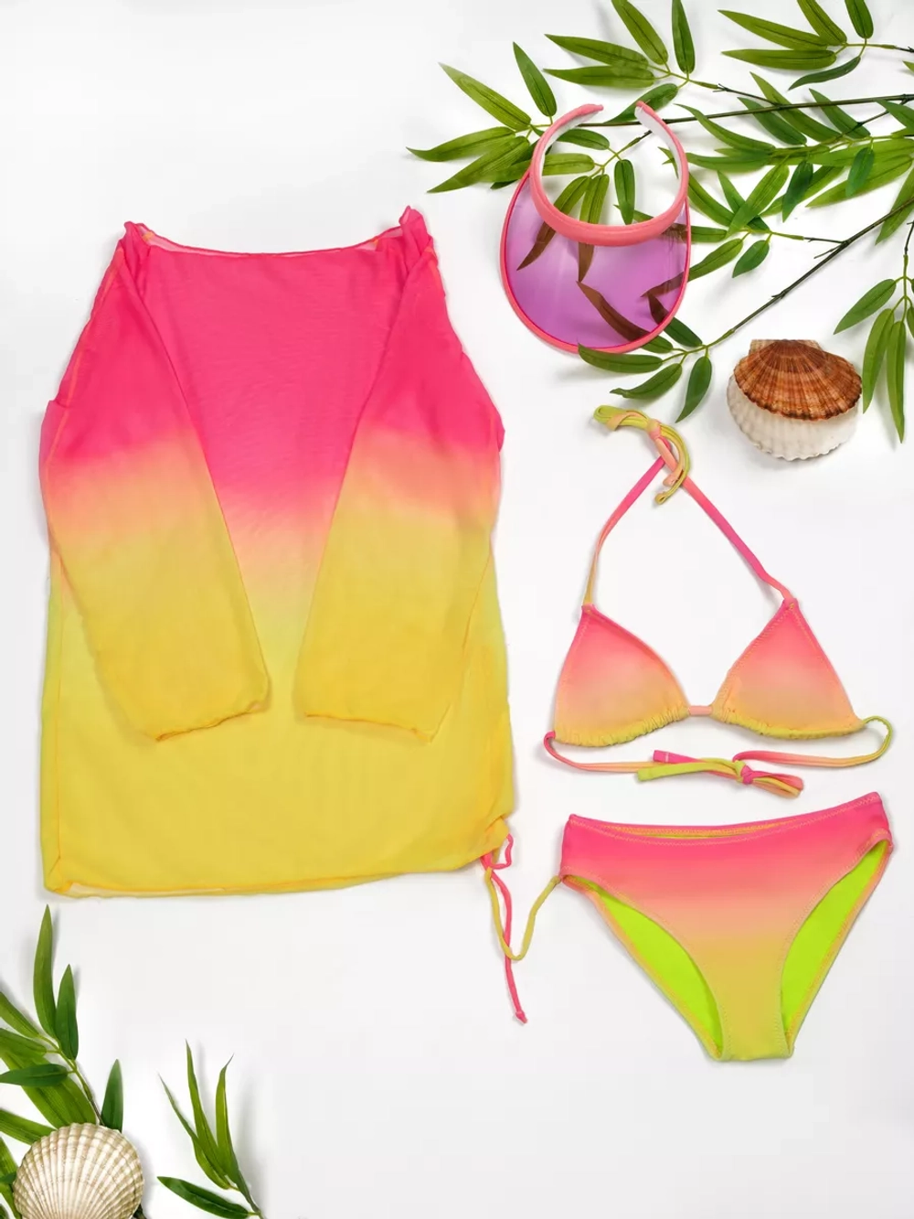 купальник раздельный 3 в 1 лиф и трусы туника пляжная