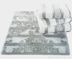 Полотенце 80х150 Cawo Noblesse 1024 Jacquard серебро