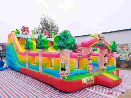 Батут "Мишки и дети", 10*6*5 м