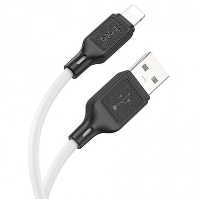 Кабель USB HOCO X90 Cool USB - Lightning, 2.4А, 1 м, белый, 013271
