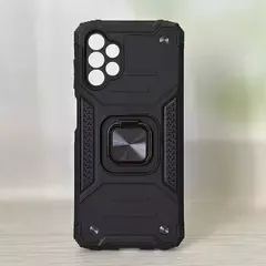 Противоударный чехол Strong Armour Case с кольцом для Samsung Galaxy A13 4G (Черный)