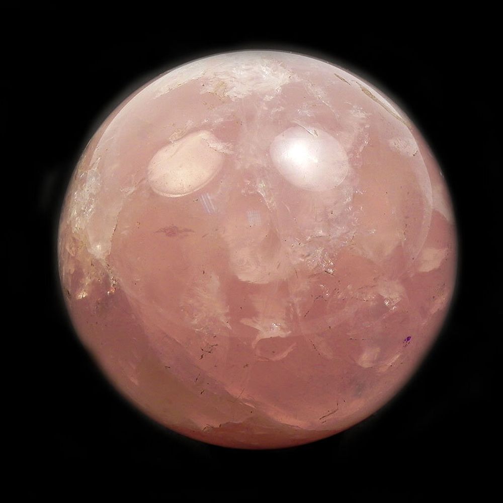Шар 46мм розовый кварц 136.0