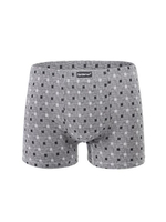 Мужские трусы-боксеры с принтом в виде плетения (Размер: XL) (Цвет: серый)