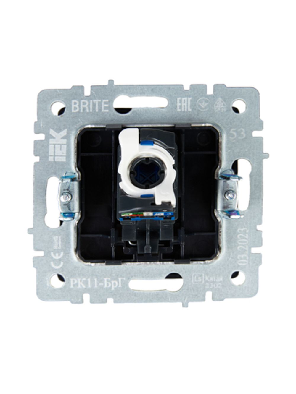 BRITE Розетка компьютерная RJ45 кат.6 РК11-БрГ графит IEK