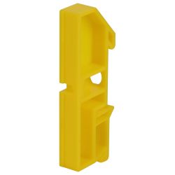 Изолятор для шин ЭРА NO-224-66 на DIN-рейку желтый | Шины N, PE, PEN