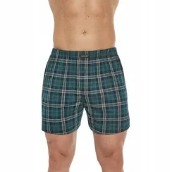 Трусы мужские семейные Cornette Comfort 002/245, зелёные в клетку