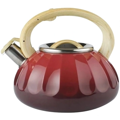 Чайник из нержавеющей стали 3л индукционное дно красный/черный Катунь КТ-153R