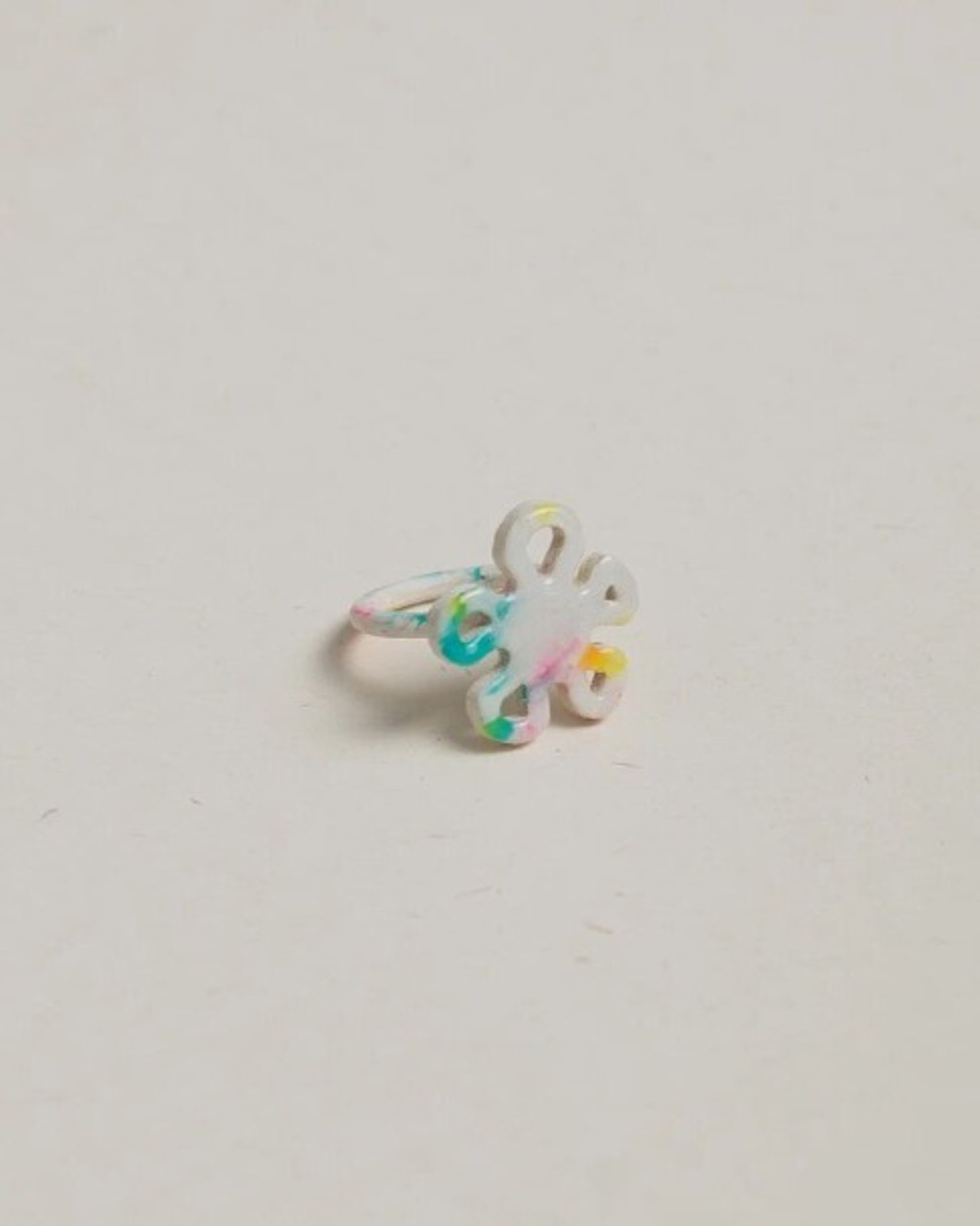 Recycle Object UNDERWATER FLOWER RING