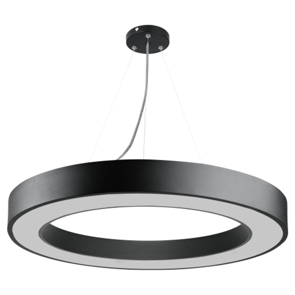 Светильник LED ЭРА Geometria SPO-134-B-40K-056 Ring 56Вт 4000К 4200Лм IP40 800*80 черный подвесной драйвер внутри
