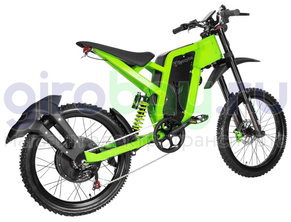 Электровелосипед Syccyba X21 Sport 6000W (60V/30ah) - Салатовый фото №9