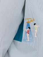 Рубашка с отделкой бирюзовым лаке ola ola OLA OLA