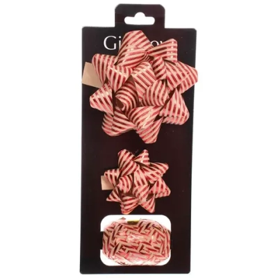 Набор для декорирования «Параллели судьбы» бант 1,7см, бант 1 см, лента 5мм (10м), Красный