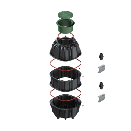 Средняя секция для колодца полимерного универсального с уплот.кольцом 500х1200х1200, А15 (791203)