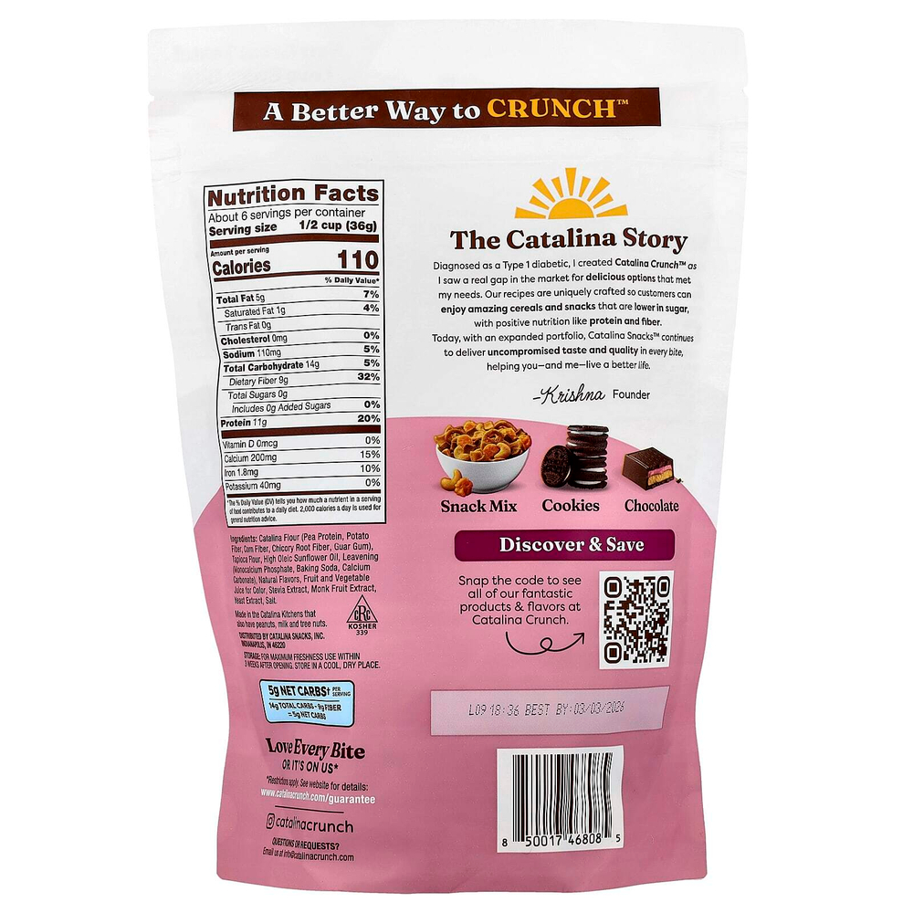 Catalina Crunch, Keto Friendly, фруктовые хлопья, 227 г (8 унций)