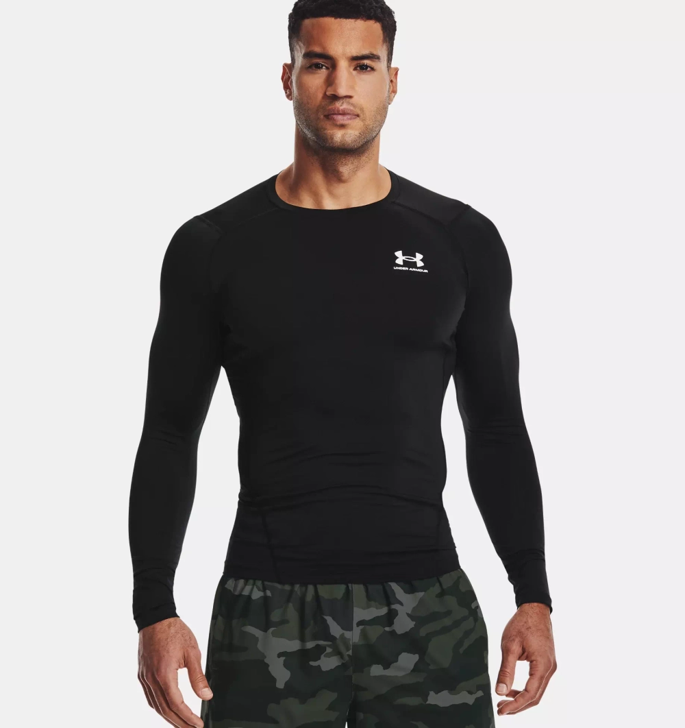 Рашгард мужской Under Armour UA HG Armour Comp LS-BLK