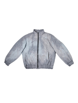 Бомбер стеганый вареный "Беломорканал". Сине-бурый