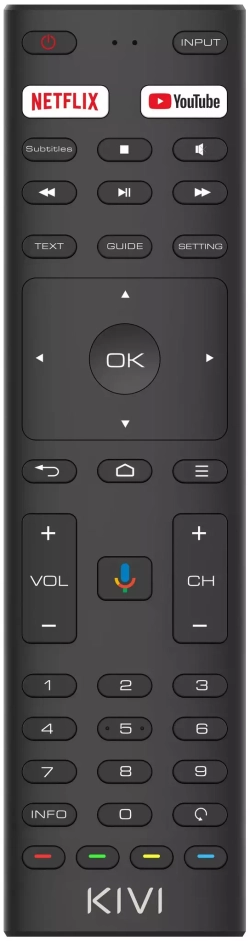 Телевизор LED Kivi 43" 43U740NB черный 4K Ultra HD 60Hz DVB-T DVB-T2 DVB-C WiFi Smart TV
