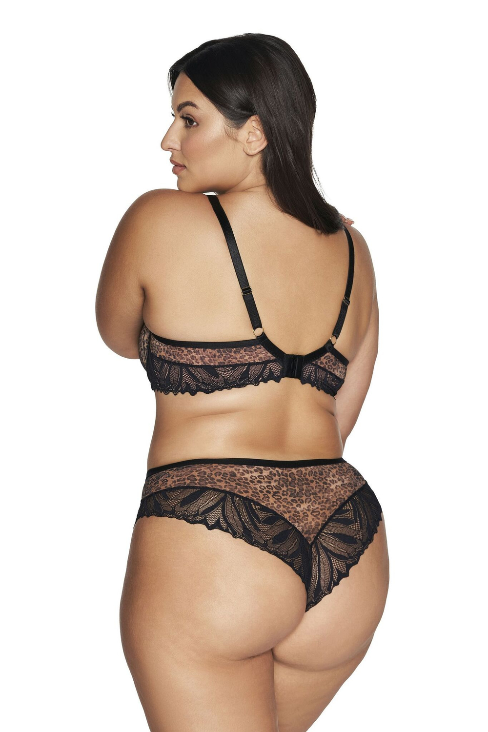 Роскошный бюстгальтер с анималистическим принтом Black Panther (Размер: 70F) (Цвет: леопард)