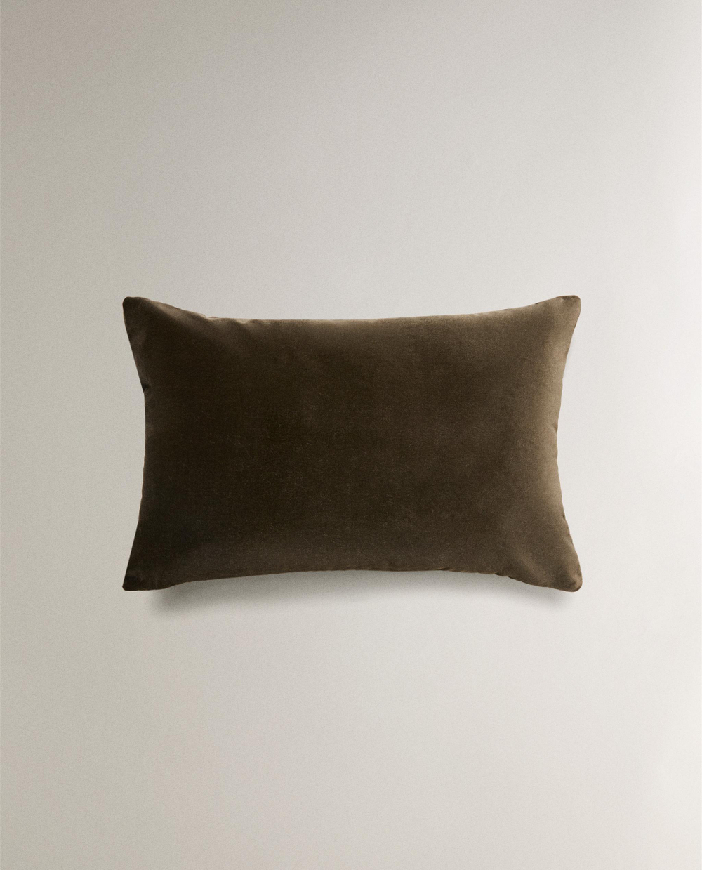Zara Home наволочка декоративная из хлопка, хаки, 40x60 см