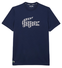 Мужская теннисная футболка Lacoste Ultra Dry Pique Tennis T-Shirt - небесный