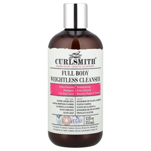 Curlsmith, Невесомое очищающее средство, для плоских тусклых локонов, 355 мл (12 жидк. Унций)