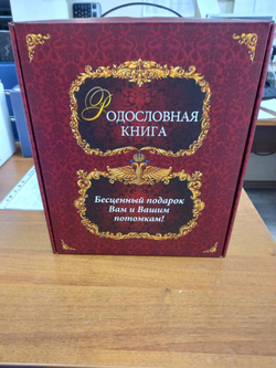 Семейная родословная книга "Изысканная, Древо золотое" позолоченая, обложка из натуральной кожи