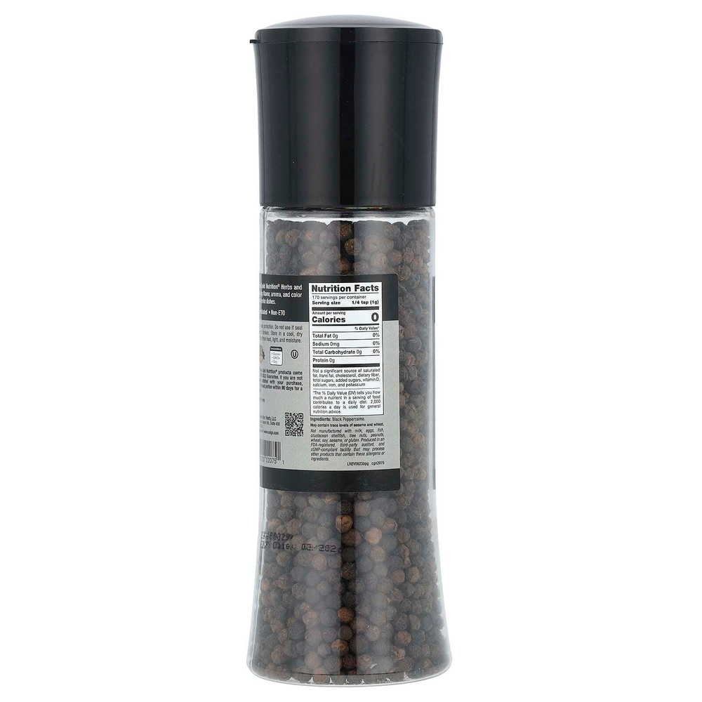 California Gold Nutrition, FOODS, черный перец горошком в мельнице, 170 г (6 унций)