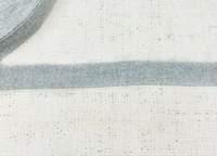 Лента киперная, хлопок, ш. 2,5 см, серый меланж