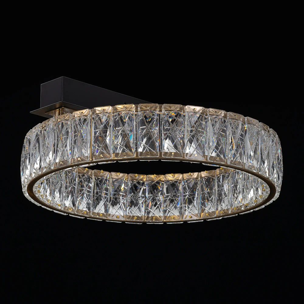 Citilux PALANT CL325142 LED Люстра хрустальная Чёрный+Бронза