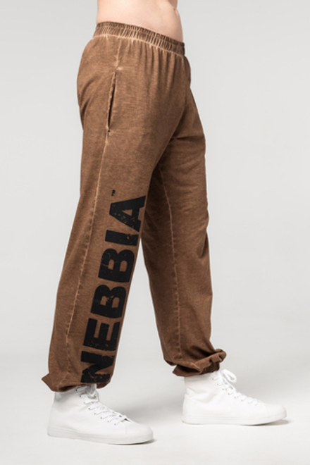 Штаны WASHED-OFF GYM SWEATPANTS BAGGY STYLE GYM BRO 373 Светло-Коричневые